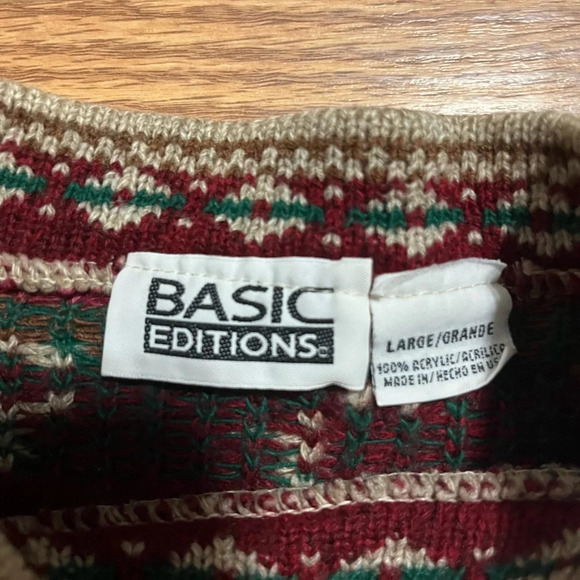 Vintage Rose Floral Sweater Large - Picture 3 of 4